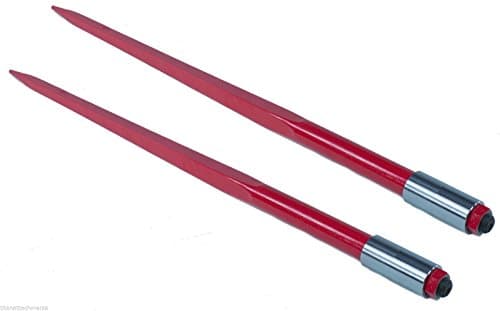 Titan Attachments Hay Spears 39" Pair Sleeve Nut Heavy Duty 3000 lb. Capacity