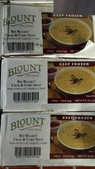 Blount: Rip Roarin' Crab &amp; Corn Soup 2/4 Lb.