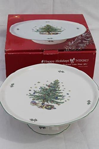 Nikko Happy Holidays Pedestal Cake Plate