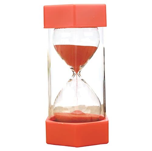 Sturdy Durable hourglass for Kids VEOLEY 20 minute Large Security sandglass/sand clock/hourglass 20 minute sand timer- Orange