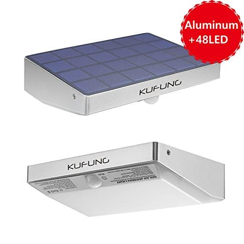 KUFUNG LED Waterproof Outdoor Solar Motion Sensor Security Lights, for Garden Pathway Yard Patio (48LED)