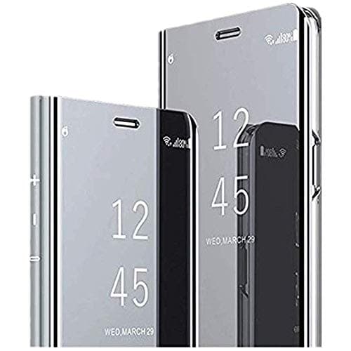 Mirror Samsung Galaxy A7 2018 Case - Samsung Galaxy A7 2018 Case Metal Plating Smart Flip Protective Makeup Mirror Case