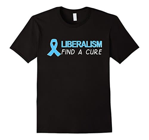 Mens LIBERALISM FIND A CURE - NEW VERSION XL Black