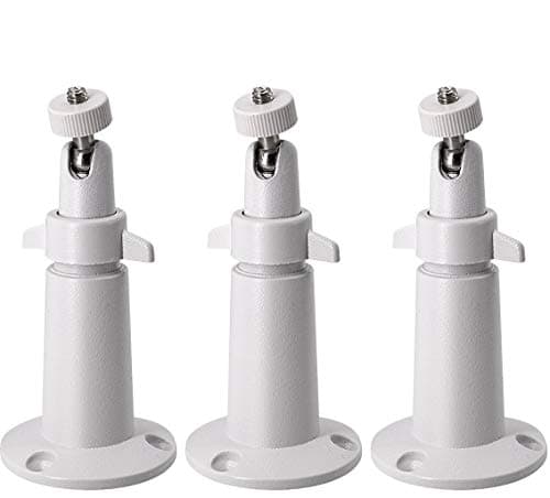 LINKPAL Arlo Mount/Arlo Pro Mount(3 Pack, Metal), Security Camera Metal Wall/Ceiling Mount, Adjustable Indoor/Outdoor Mount for Arlo, Arlo Pro, CCTV Camera and Other Compatible Models (White)