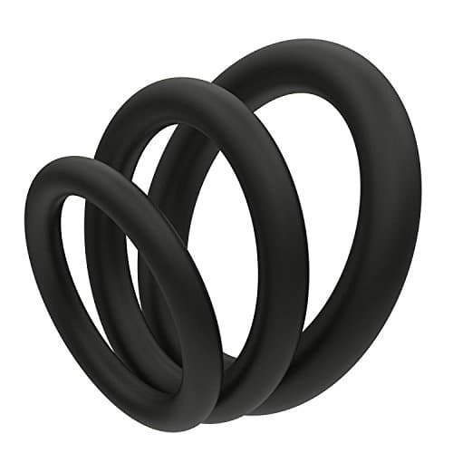 Kuaerry 3pcs - Silicone C-ock Ring for Men - Soft - Simple Power - Time Delay