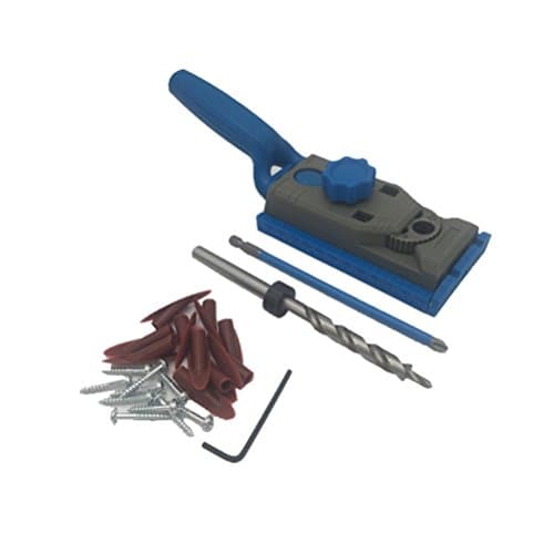 Woodworking Pocket Hole Jig Kit Set 9.5mm Drill Guide Sleeve For Kreg Pilot Wood Drilling Dowelling Hole Saw Master System (Jig Pocket Hole System-001)