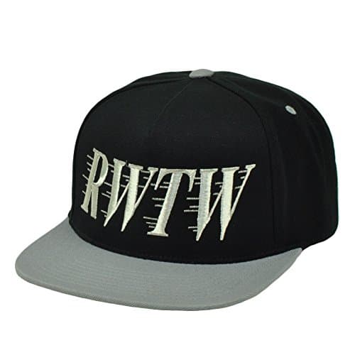RWTW Logo Roll With The Winners Snapback Flat Bill Black Hat Cap Brand Wining