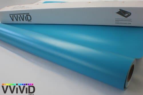 Matte Balloon Blue 5ft x 1ft Cast Vinyl Wrap Roll Film Decal Sticker for Car Bike Boat Interior Exterior Air Free Channel Technology VViViD USA