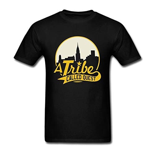 QITO Men A Tribe Called Quest Poster 100% Soft Cotton T Shirt Black L