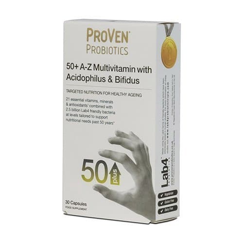 Proven 50 + A-Z 30 Capsule (order 6 for trade outer) by Proven Probiotics