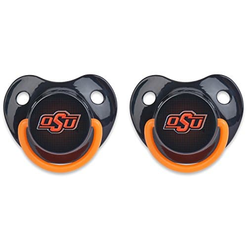 Orthodontic Pacifier | Official NCAA Oklahoma State University Licensed Product – 2 Count Pack