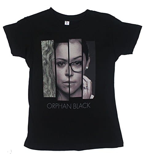 Four Faces - Orphan Black Juniors T-shirt: Junior Medium - Black
