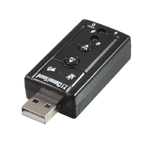 Advent Basics 7.1 Channel USB External Sound Card Audio Adapter with Mic