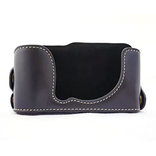 Vitalite-PU Leather Half Camera Case Bag Cover with Hollow Design for Fujifilm XM1/XA1/XA2/XA3 Black(Camera Not Included)