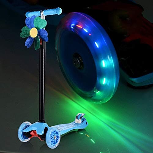 Graptopk 120Mm Led Flash Wheel Mini Or Maxi Micro Scooter Flashing Lights Back Rear Abec-7