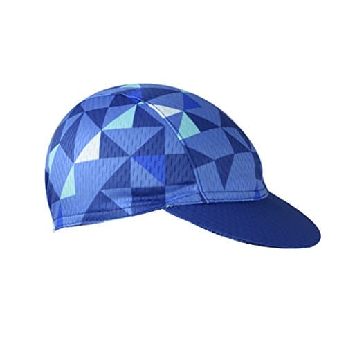YIDUN Polyester Cycling Cap Sweat Wicking Blue Cubes