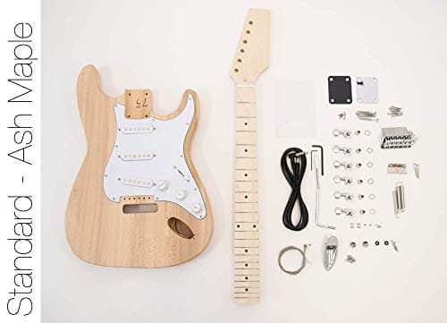 DIY Electric Guitar Kit - Ash Maple ST Style Build Your Own Guitar
