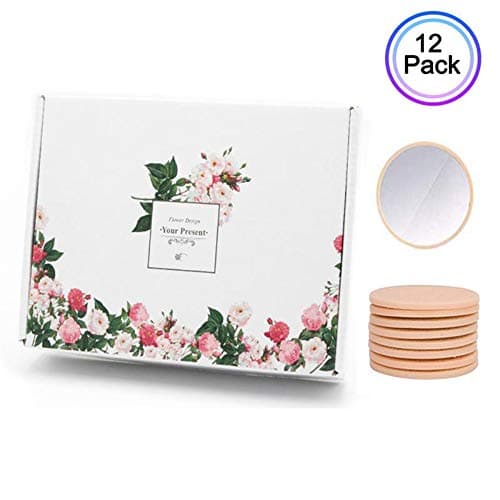 INSEA Mini Compact Mirror Bulk, Round Makeup Glass Mirror for Purse Great Gift 2.5 Inch Pink Colors Pack of 12 With Gift Box