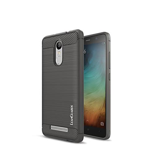 LeanGuards Rugged Armor Case Series Xiaomi Redmi Note 3 Sleek n Tough Case with Superior Grip n Brushed Surface Gray Retail Packaging