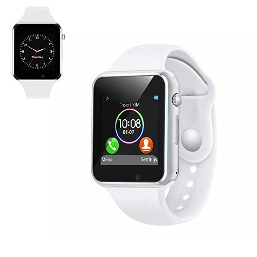 Smart Watch Phone Camera, Touch Screen Smart Wristwatch, Bluetooth Smart Watch Cell Phone with Slot for Samsung, LG, HTC, Google, Sony Android IOS Smartphone Men Women Kids Boys