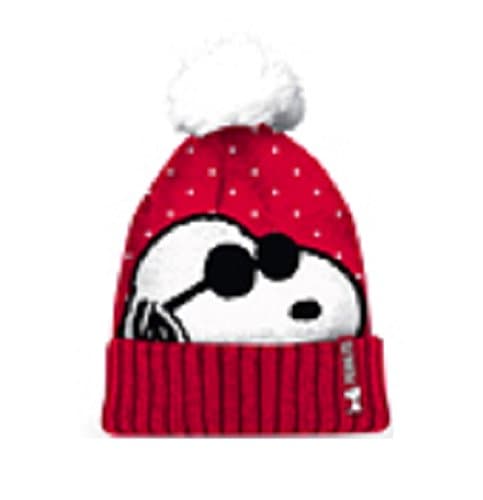 Peanuts Ladies Cool Dude Snoopy Licensed Pom Pom Hat