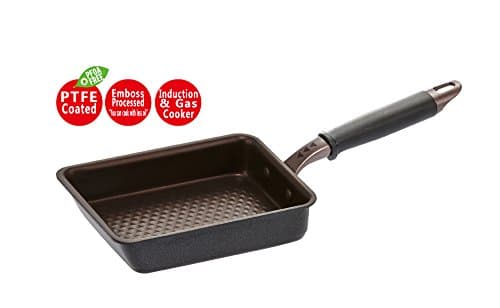 JAKOLA Egg Pan / Omelette Pan for both Induction cooker &amp; Gas stove / PTFE Coated (PFOA Free) / Emboss Processed Pan (less cooking oil use) / Non-Stick Aluminum Pan from Korea