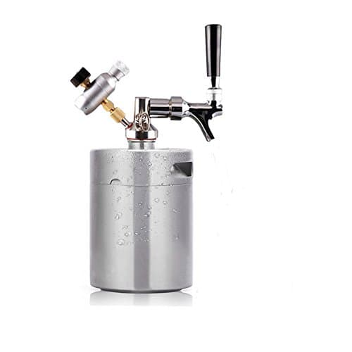 PERA 2L 64OZ Stainless Steel Beer Mini Kegs system for for Home Brew Beer