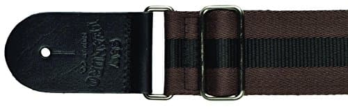 San Leandro Strap CC-116 Classic Guitar Strap, Brown/Black
