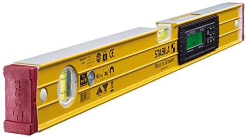 Stabila 17677/8 61 cm "Type 96 Electronic IP 65" Spirit Level with Bag - Yellow/Black