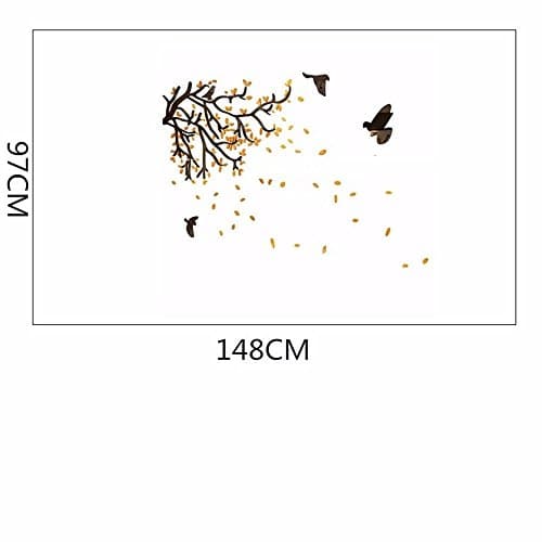 Ghaif Light tree acrylic 3d tv sofa bed rooms are decorated in a background paper self-adhesive,A2,14897CM Removable For bedroom living room kitchen TV background wall bathroom dormitory office