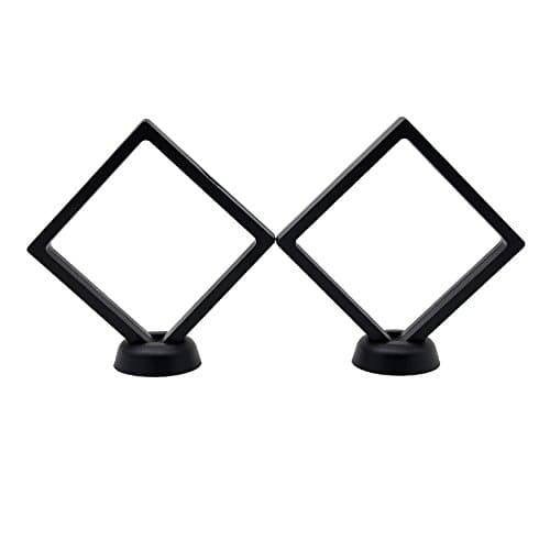 SULIT Multifunctional 3D Plastic Clear Jewelry Display Stand perfect for Earing Bracelet Necklace, New Transparent PET Plastic Frame Jewelry Holder (1111, BLACK)