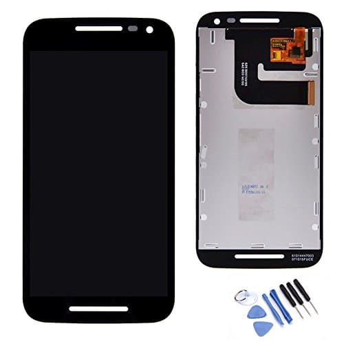 MORESUN-High Quality Full LCD Display Glass Touch Screen Digitizer Assembly Replacement Part for Motorola Moto G3 XT1552 G(2015) G(3rd Gen) (Black)