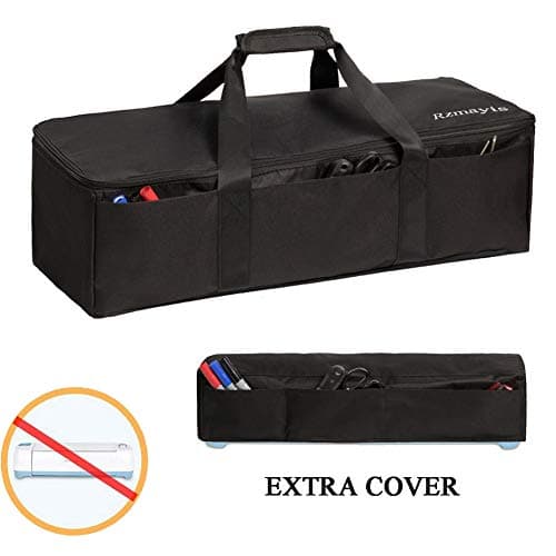 Die-Cutting Machine Carrying Bag Compatible with Cricut Explore Air and Maker, Light Weight and Foldable(Black)
