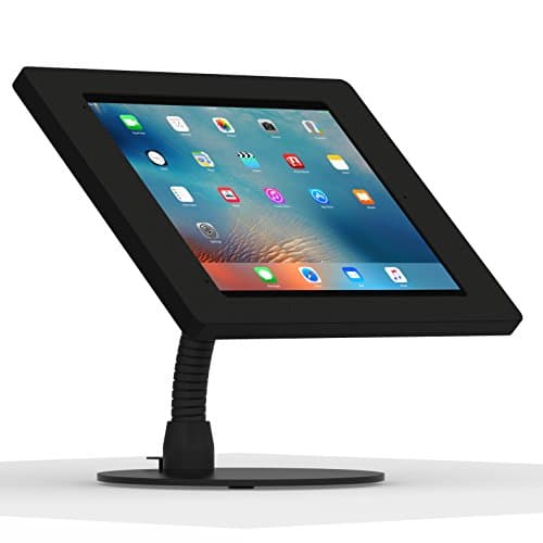 iPad Pro 12.9" Black Home Button Covered Portable Flexible Stand [Bundle]