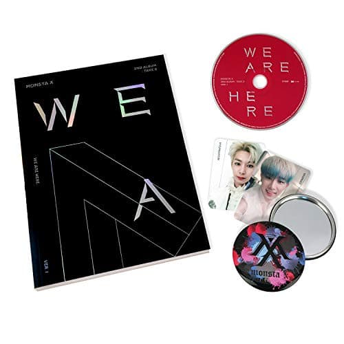 We Are Here - MONSTA X 2nd Album : TAKE.2 [ I ver. ] CD + Photobook + Photocards + OFFICIAL POSTER + FREE GIFT / K-pop Sealed