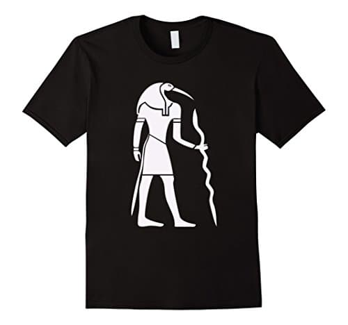 Men's Egyptian God Thoth Shirt Large Black