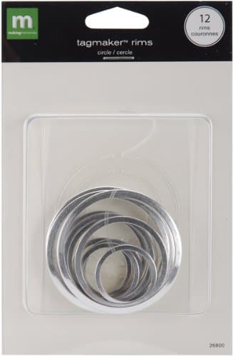 Making Memories Tag Maker Rims-Circle/2 Inch ,1.5 Inch &amp; 1 Inch