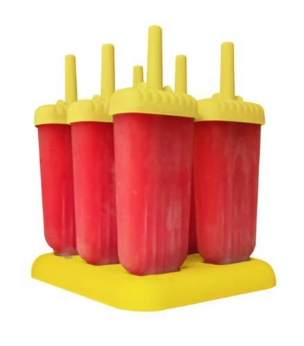 Kitchen Einstein Ice Pop Popsicle Molds, Yellow - Set of 6 by Kitchen Einstein