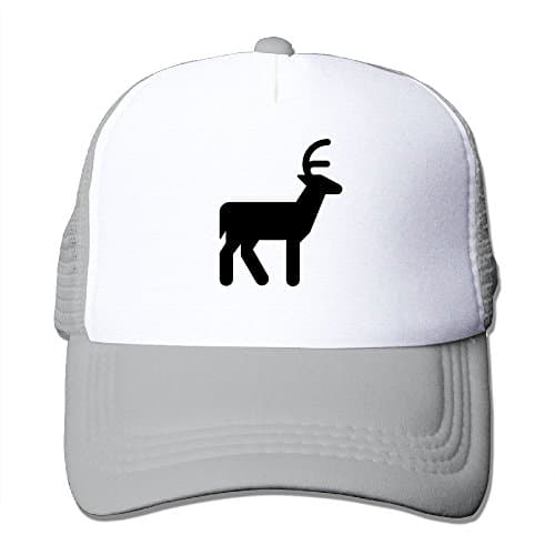 WUTAOO Deer Big Foam Mesh Truck Cap Mesh Back Adjustable Cap