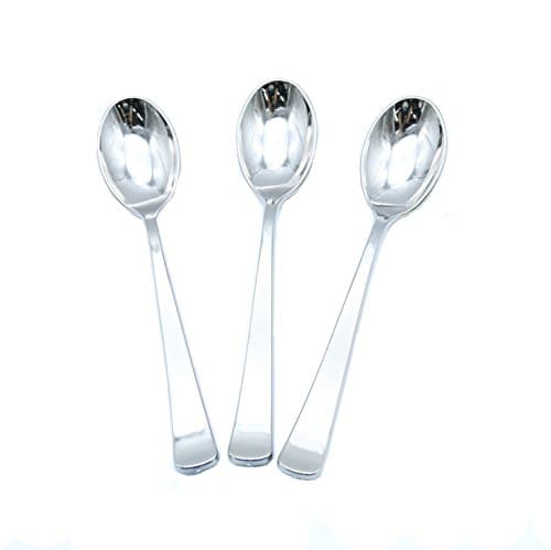 Sliver Deluxe Plastic Spoons Extra Heavy weight (50/100) (100) (50)