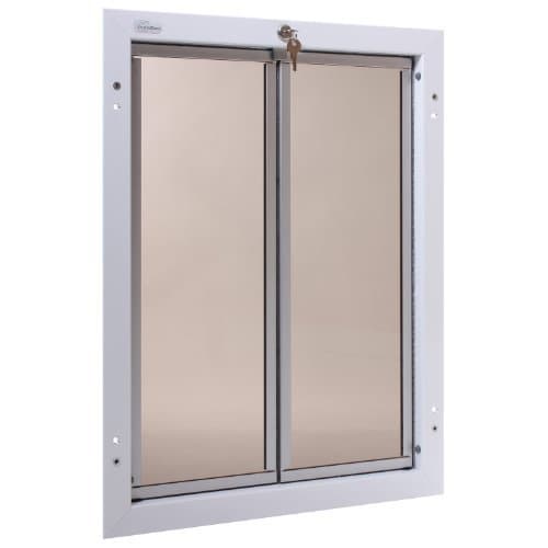 PlexiDor Performance Pet Doors X-Large White Door Mount by PlexiDor Performance Pet Doors
