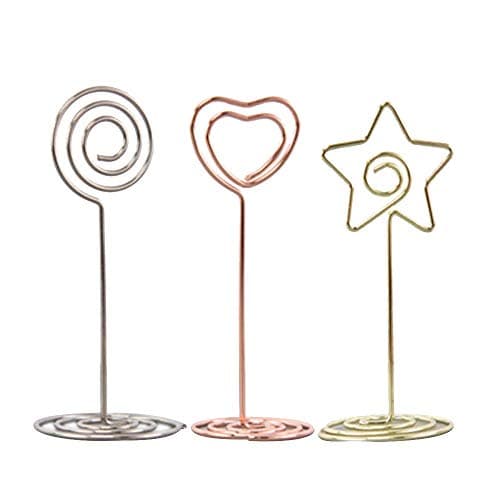 School Supplies Table Card Holder Wedding Table Number Stand Table Menu Holder Recipe Holder Photo Holder Pack of 3 Creative and Practical