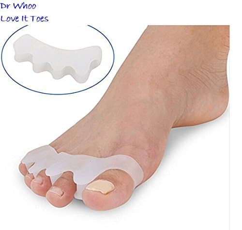Dr Whoo Gel Toe Separators, Toe Spacers, Toe Stretchers, Toe Straightener, Toe Pads, Toe Spreader, Hammertoe Yoga Practice & Running for Men and Women Bunion Pain Relief Toe Straightener