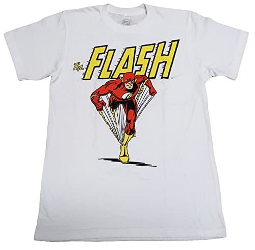 DC Comics The Flash Assorted Men's T-Shirts (2XL, White)