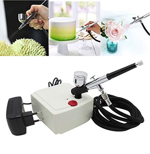 Mini Cake Cookie Airbrush Machine Kit Food Color Spray Maker for Cookie Cake Decorating（Not Including Food Colors）