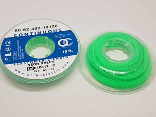 Orthodontics STANDARD POWER CHAIN Us Made (Countinous, Neon Green)