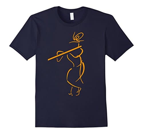 Mens Krishna - Hare Krishna Tshirt Large Navy