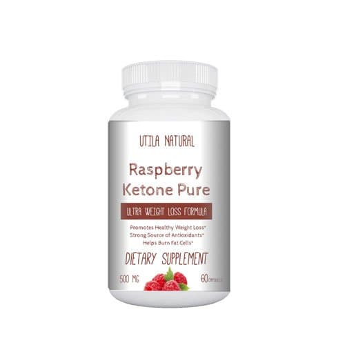 Raspberry Ketone Pure, 500 MG, Powerful Weight Loss Supplement, 60 Capsules