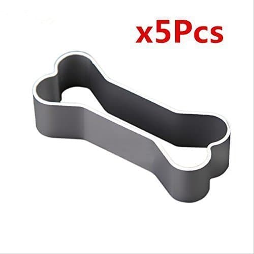 URChic 5Pcs/Lot Mini Lovely Dog Bone Cookie Cutter for Homemade Treats Aluminum Silver Shape Cake Bakeware Fondant Decoration Cookie Cutters Biscuit Mold