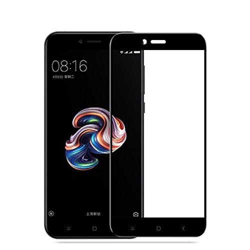 Micomy Screen Protector,Mangix Full Cover Tempered Glass Screen Protector with Anti-Fingerprint HD Screen Protector Film for Vivo V7 Plus (Black)